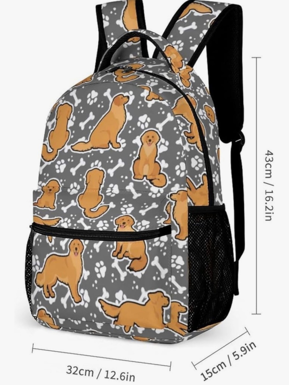 Golden Retriever Backpack - Picture 2 of 7